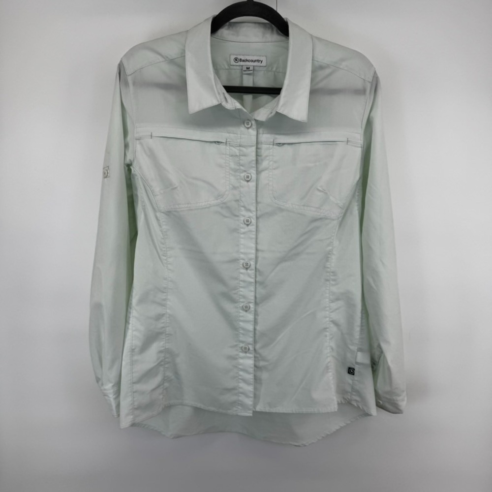 Backcountry Womens Medium Flaming Gorge Lightweight Shirt Light Green